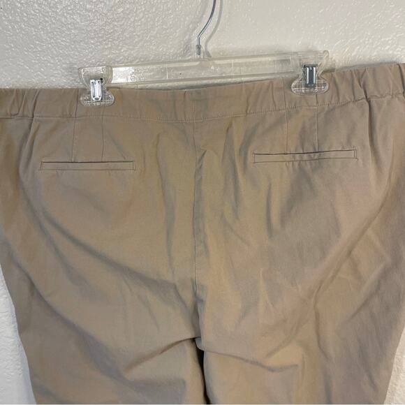 J. Jill Cotton Stretch Cropped Pants Beige Plus Size 22 - Picture 6 of 8